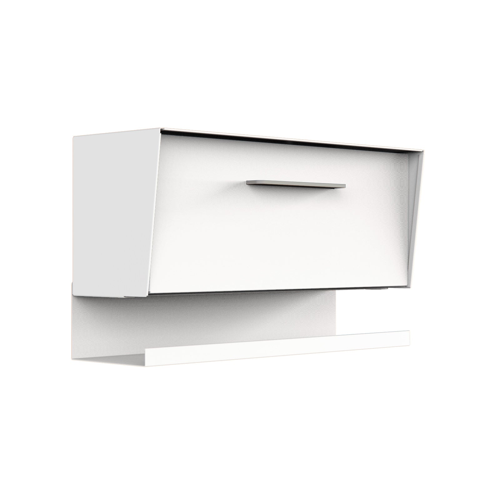 The Vista Mid-Century Modern Wall Mounted Mailbox — Monochrome Collection