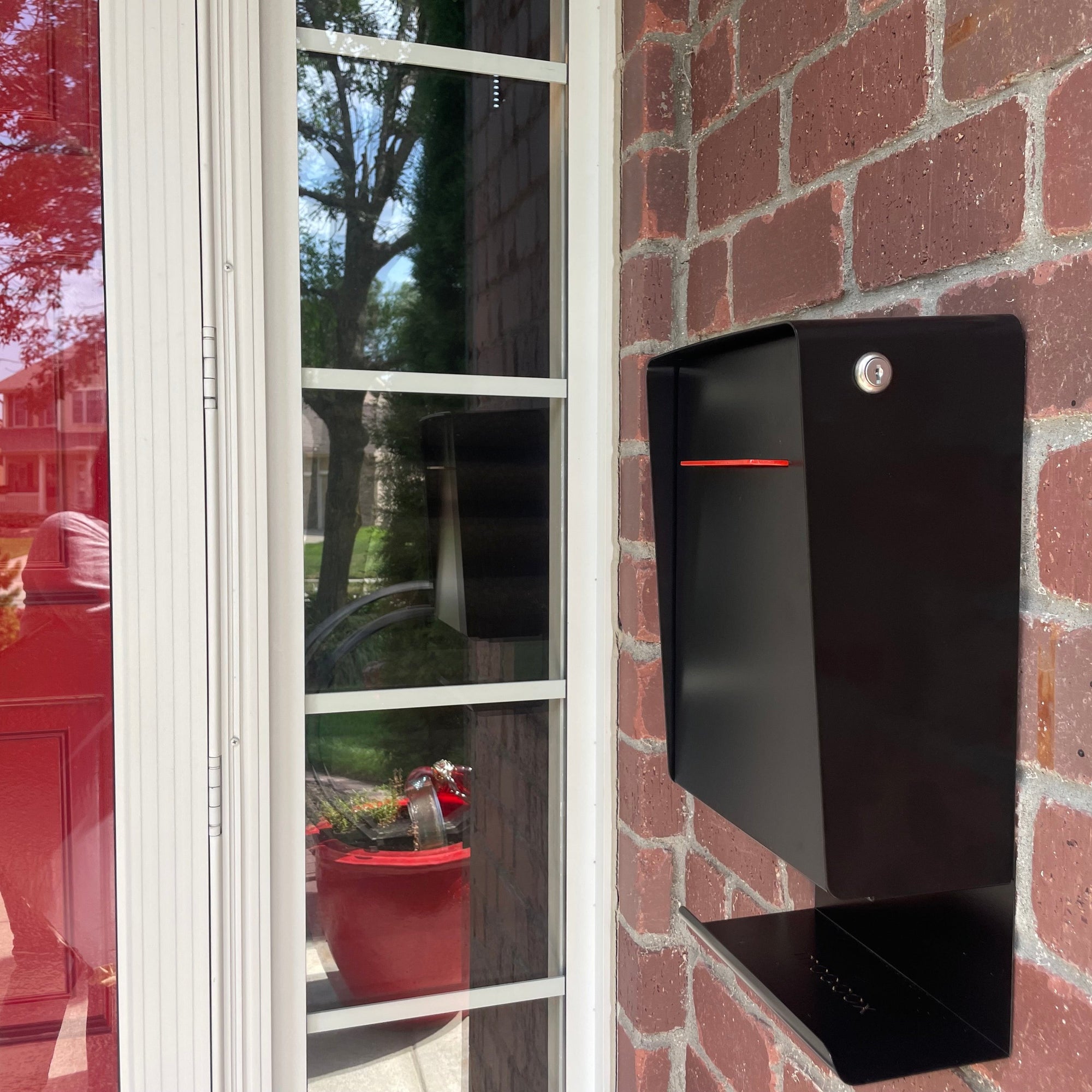 The Courier Modern Wall Mounted Mailbox — Monochrome Collection