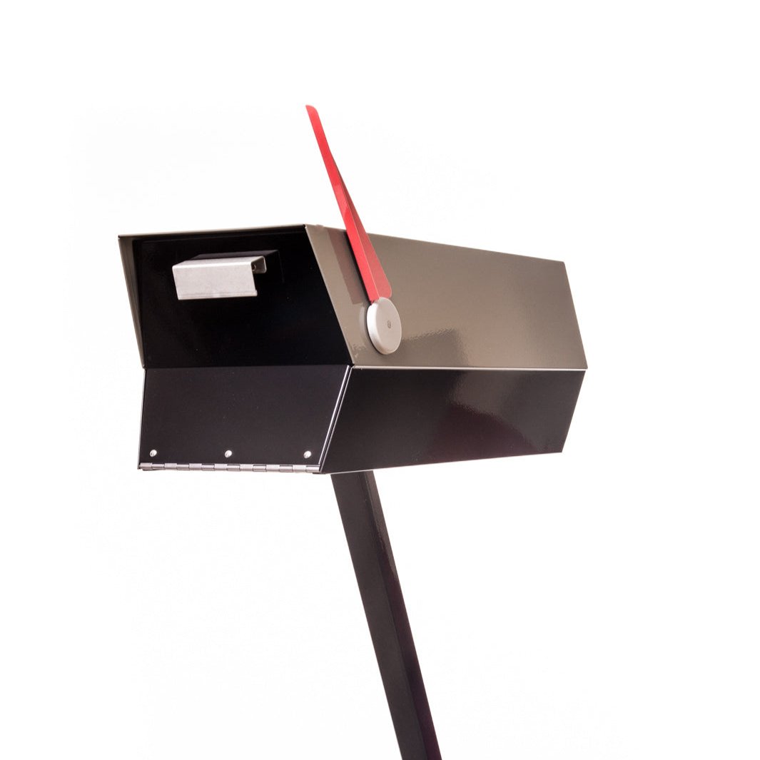 The Modbox Mid-Century Modern Curbside Mailbox — Shadow Collection