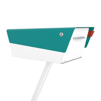 Turquoise - White