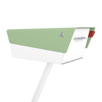 Satin Mint - White