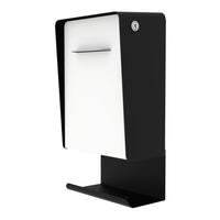 Satin Black - White