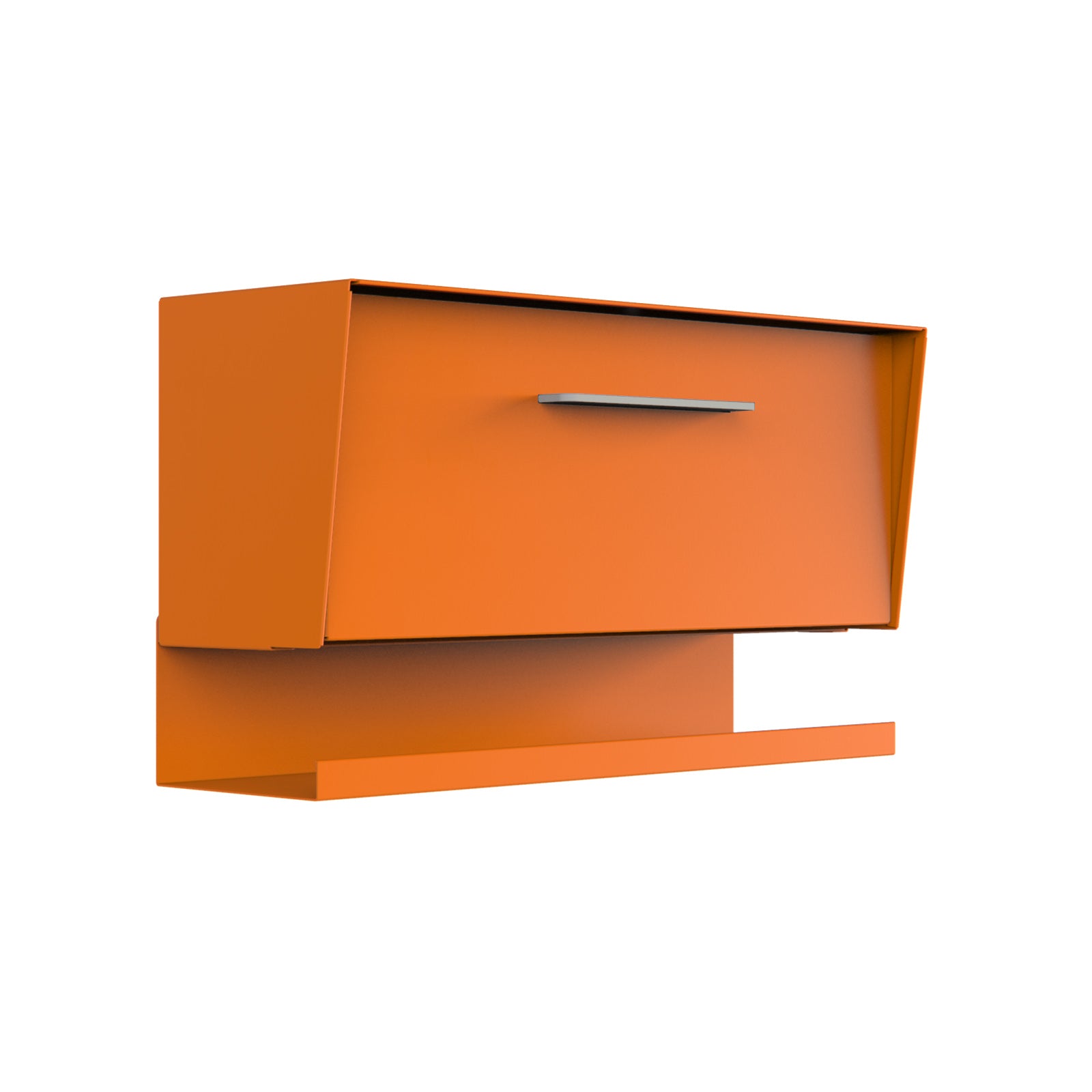 The Vista Mid-Century Modern Wall Mounted Mailbox — Monochrome