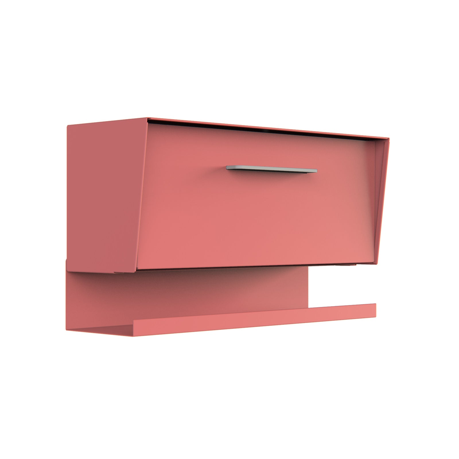 Modbox USA Mid Century Wall Mounted Mailbox - Custom Color Combo With Optional Letter Tray (12 Colors, Made In USA)