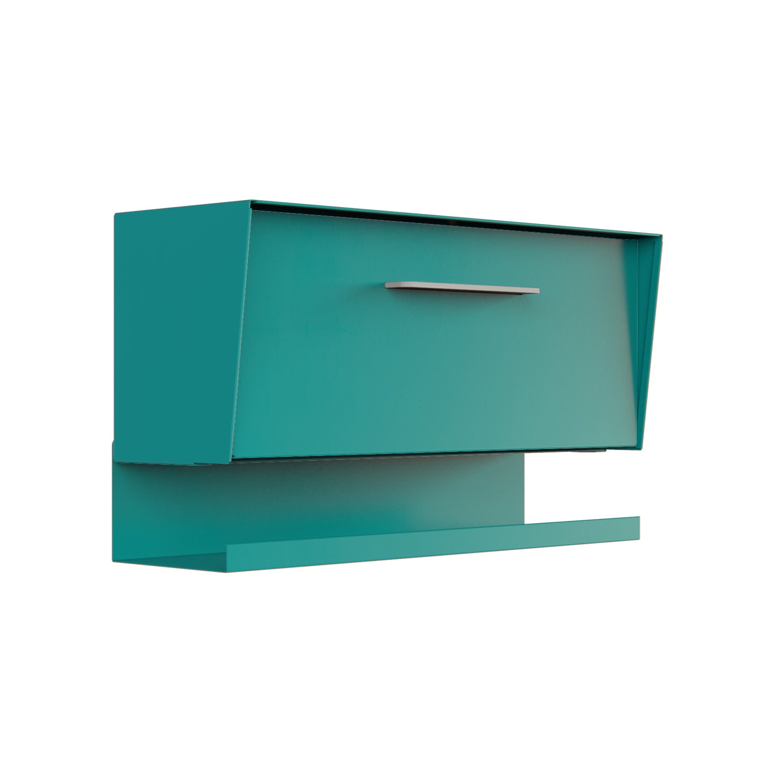 The Vista Mid-Century Modern Wall Mounted Mailbox — Monochrome