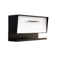 Satin Black - White