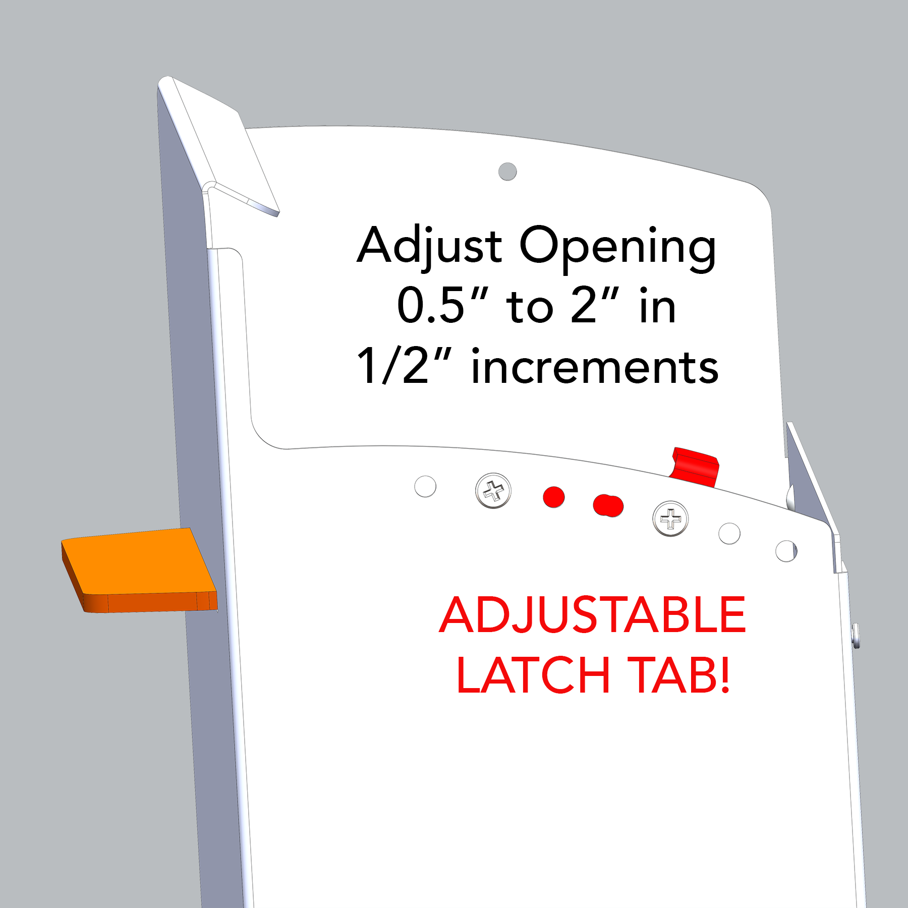 5_Latch Tab Illustration modbox wall mounted locking mailbox adjustable latch tab
