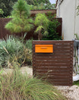 The Vista Mid-Century Modern Wall Mounted Mailbox — Monochrome Collection