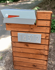 The Modbox Mid-Century Modern Curbside Mailbox — Monochrome Collection