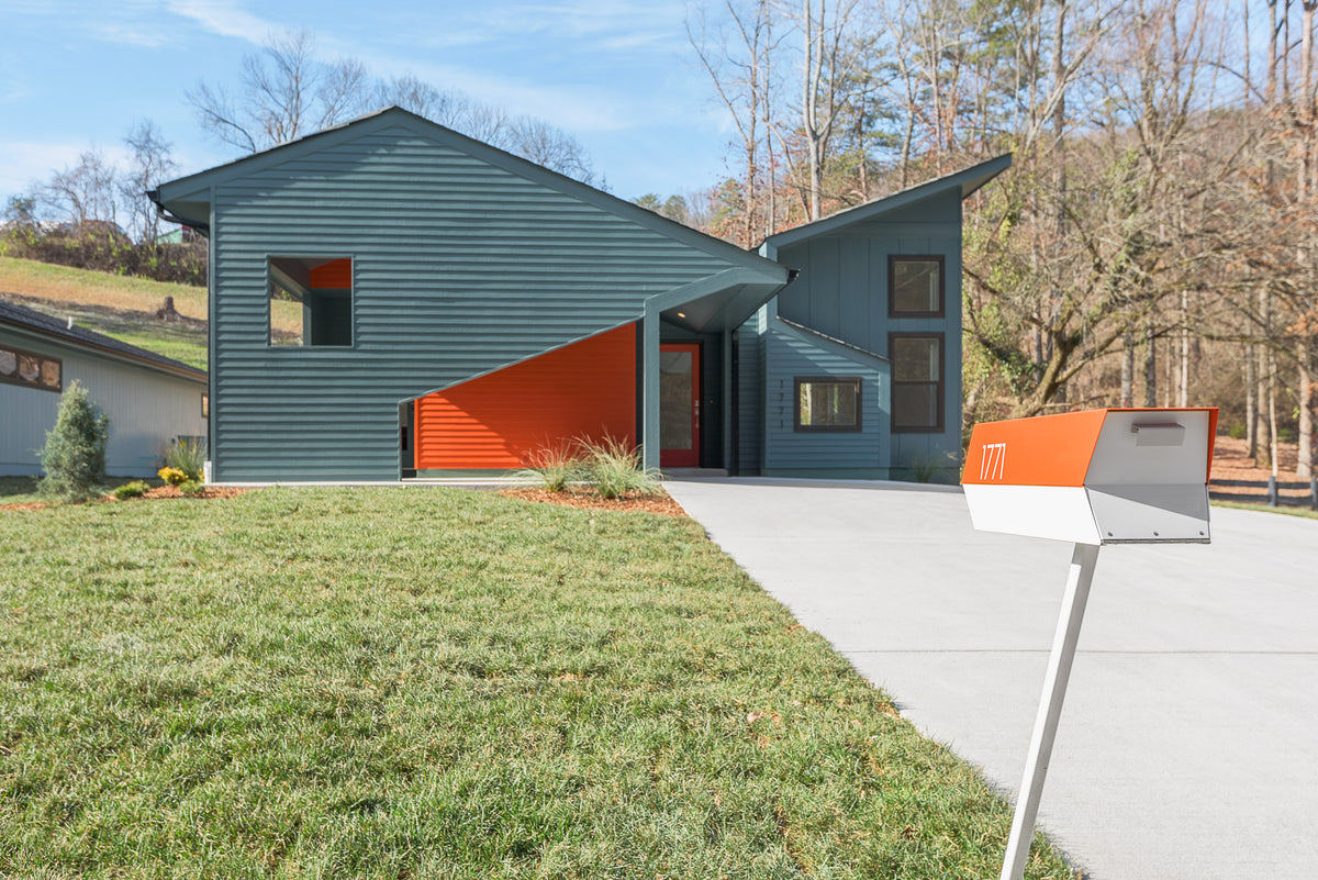 The Vista Mid-Century Modern Wall Mounted Mailbox — Fully Customizable ...