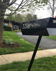 The Modbox Mid-Century Modern Curbside Mailbox — Monochrome Collection