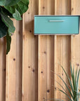 The Vista Mid-Century Modern Wall Mounted Mailbox — Monochrome Collection