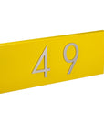 sunflower address plaque with silver numbers