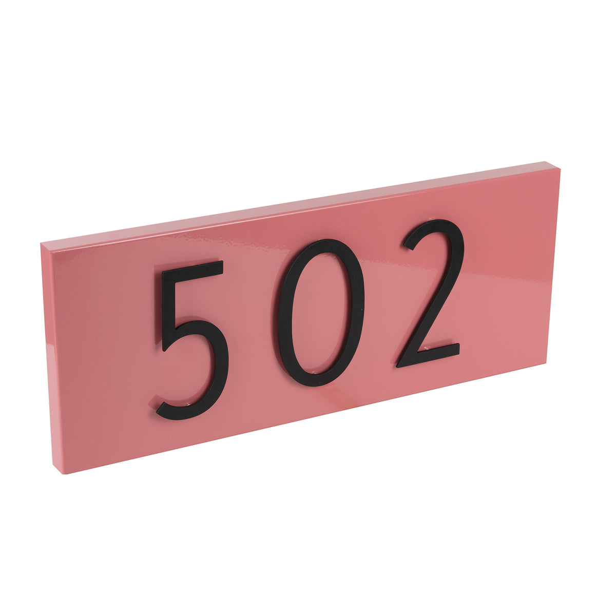 Modern Address Plaque &amp; Aluminum Numbers