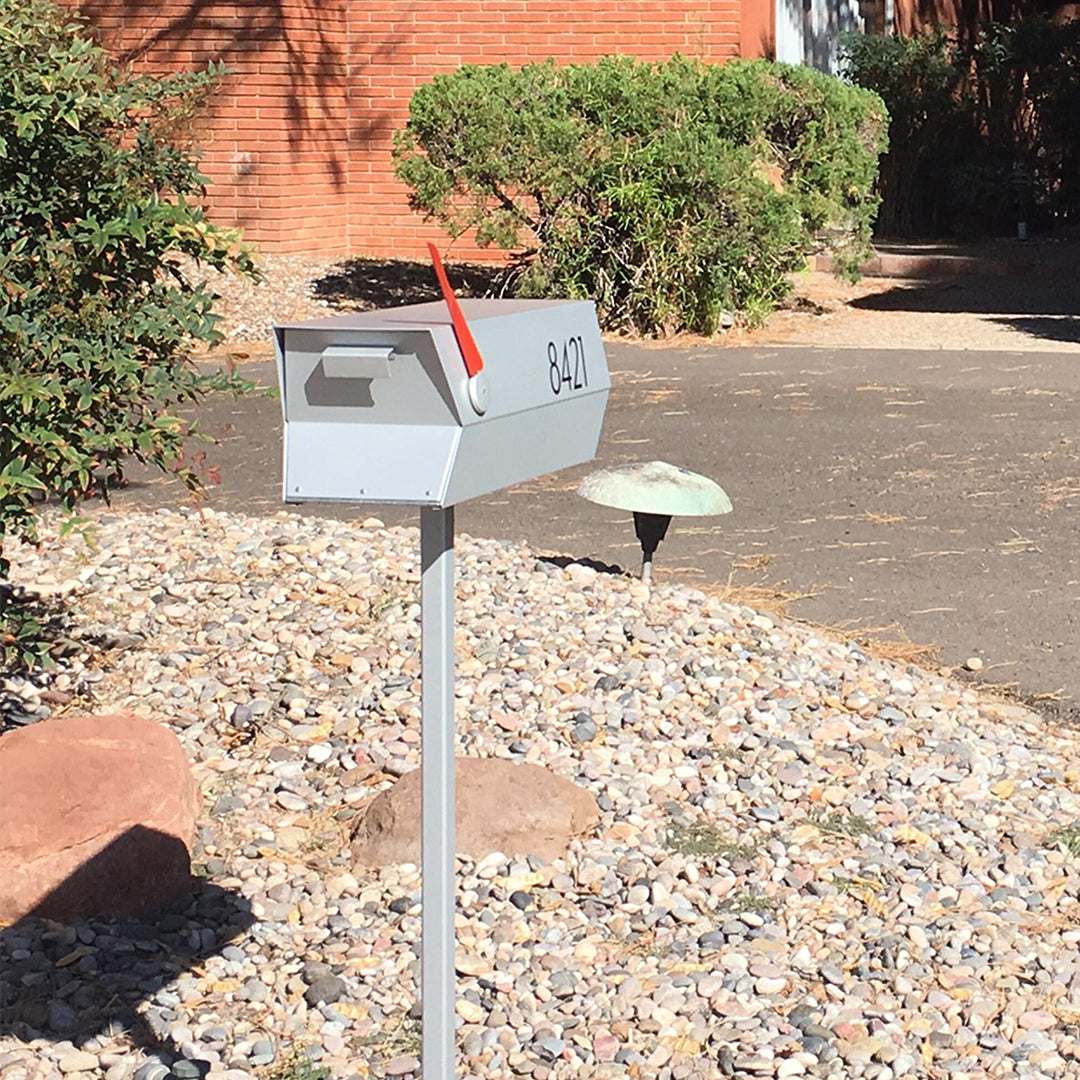 Modern Curbside Mailbox Post